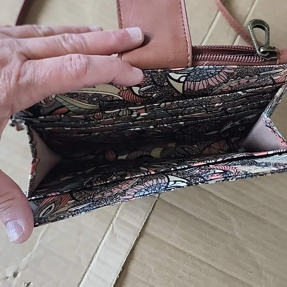 Sakroots brown floral crossbody purse - Picture 4 of 8